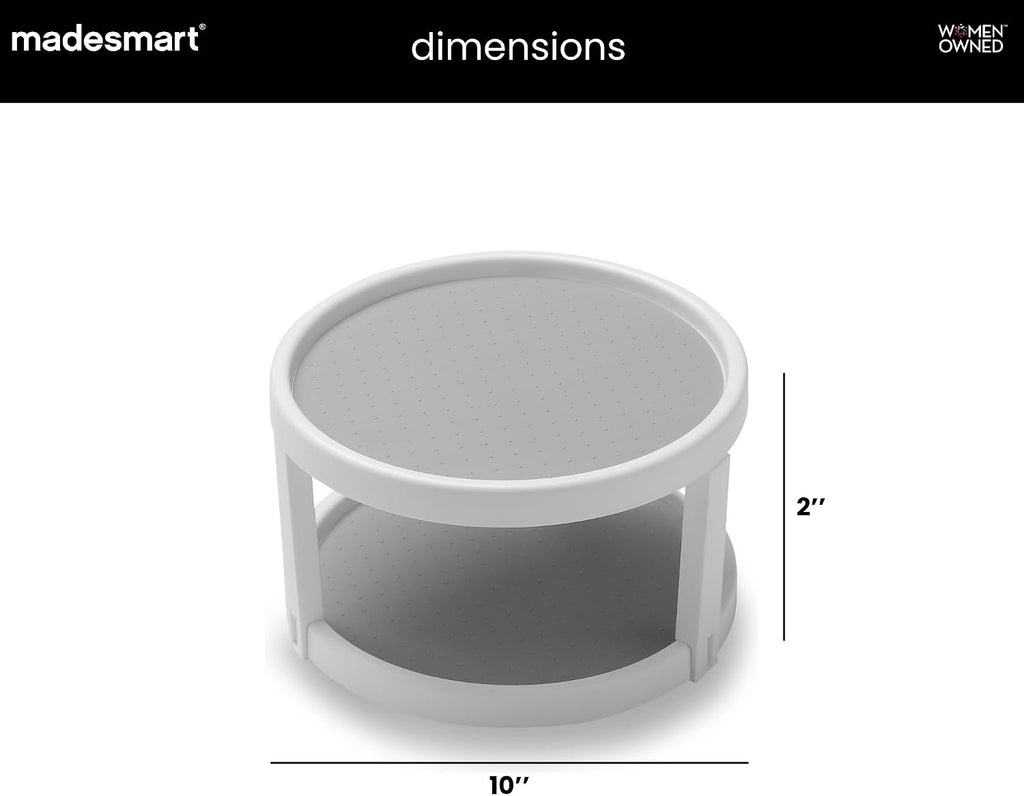 Classic 10 Inch Two Level Turntable, White