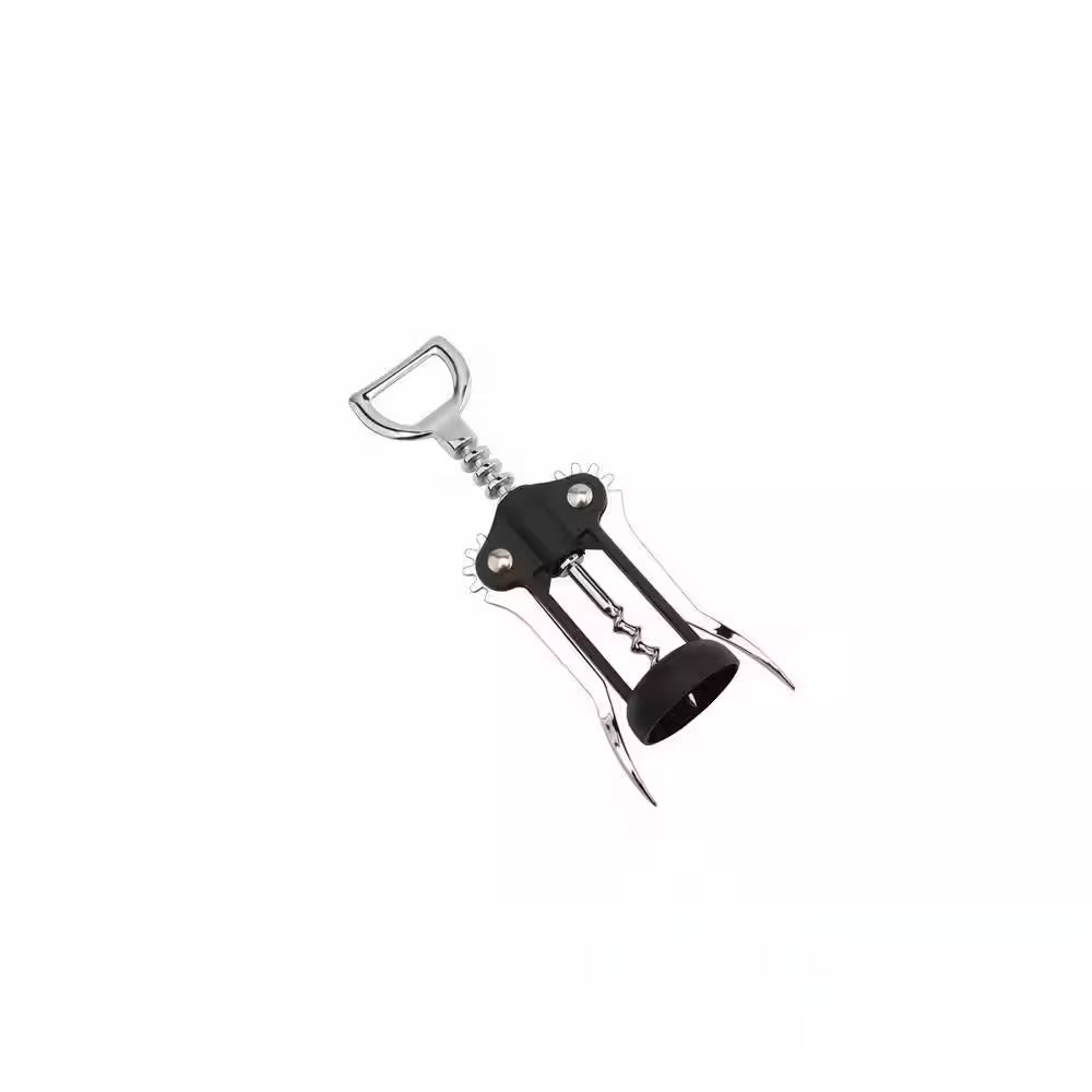 Kitchen Sense Wing Corkscrew Black Wine Opener