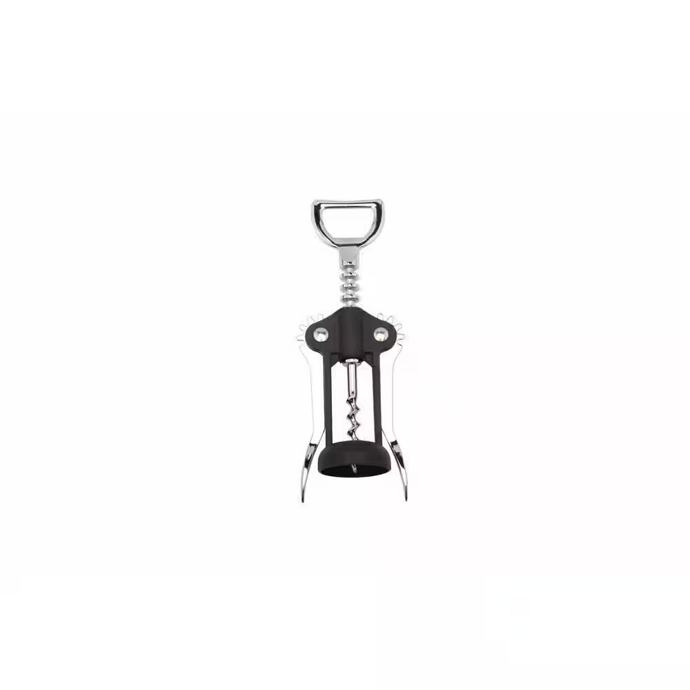 Kitchen Sense Wing Corkscrew Black Wine Opener