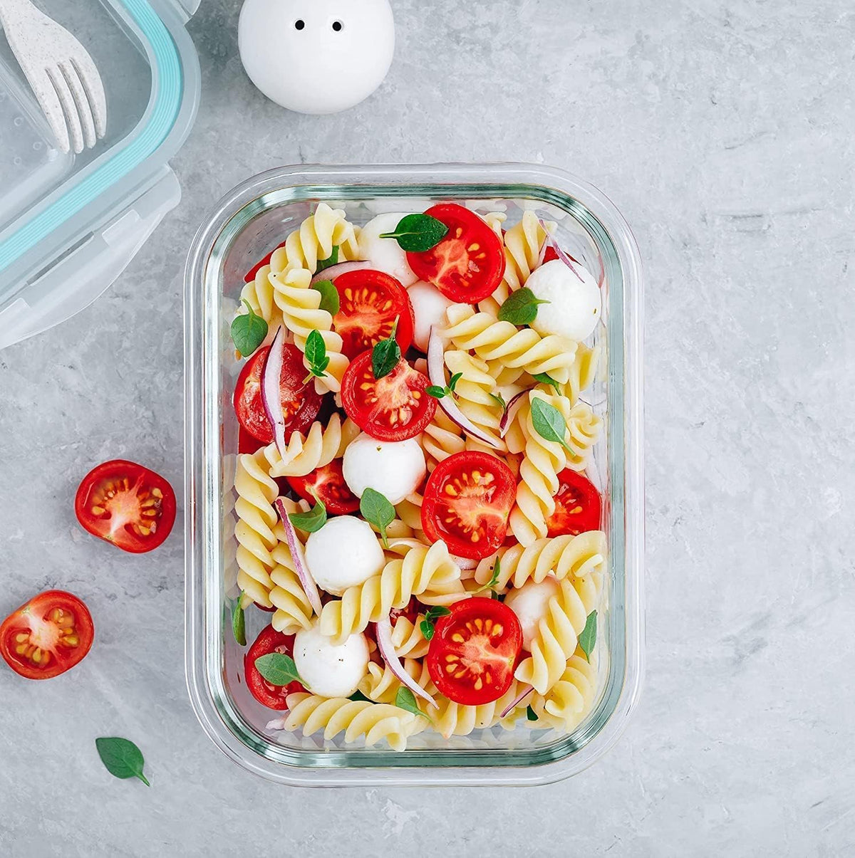 Glass Food Storage Containers with Lids, 10-Piece Meal Prep