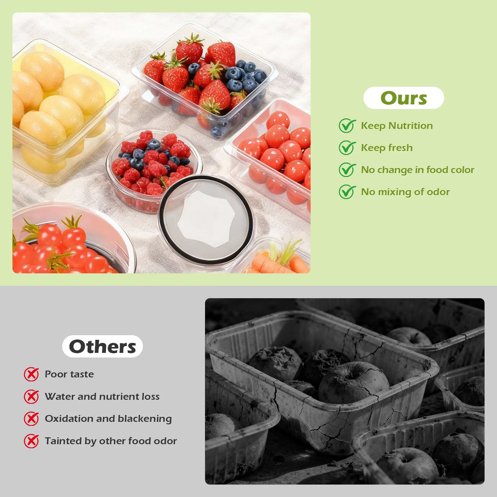 Food Storage Containers with Lids, 52 Piece Leak Proof Clear Plastic Food Container for Food, Bpa-Free, Food Meal Storage Set, Meal Prep Container Stackable Containers, Pp+Silicone