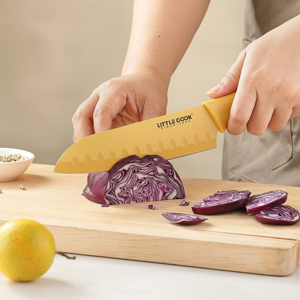 6PCS Stainless Steel Kitchen Chef Knife Set with Protective Cover for Home and Kitchen