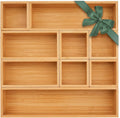 Bamboo Drawer Organizer Set, 9 PCS Wood Storage Organizers